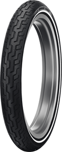 Dunlop - Tire - Harley-Davidson D402 - Front - MH90-21 - Narrow Whitewall - 54H - Harley-Davidson D402 Tire  Front - 45006206