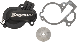 Boyesen - Impeller/Waterpump Cover - Black - Supercooler Water Pump Cover and Impeller Kit - WPK-45AB Boyesen - Impeller/Waterpump Cover - Black - Supercooler Water Pump Cover and Impeller Kit - WPK-45AB