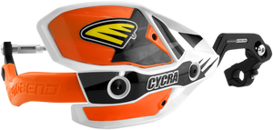 Cycra - Handguards - Ultra - White/Orange - 7/8" Ultra Probend CRM Wrap Around Handguards - 1CYC-7407-22X