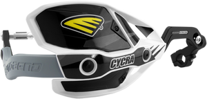 Cycra - Handguards - Ultra - Oversized - White/Black - Ultra Probend CRM Wrap Around Handguards for 1-1/8" Handlebars - 1CYC-7408-12X
