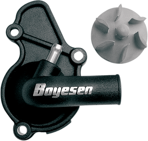 Boyesen - Impeller/Waterpump Cover - Black - Supercooler Water Pump Cover and Impeller Kit - WPK-08B