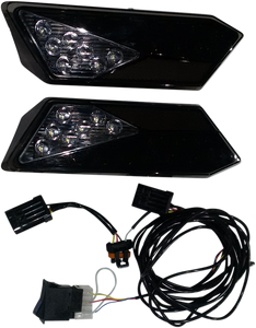 Brite-lites - Taillight Kit with Backup Light - Smoked LED Taillights with Backup Light - BL-RZRLEDTLS