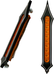 Accutronix - Bag Light - Tribal Slotted - Amber Lens - Night Series - LED Bag Lights - BL02-LSN