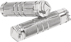 Accutronix - Grips - Knurled - Diamond - Chrome - Knurled Diamond Custom Grips - GR100-SKIC Accutronix - Grips - Knurled - Diamond - Chrome - Knurled Diamond Custom Grips - GR100-SKIC