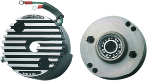 Cycle Electric Inc - 12 V Low Output Regulator - 12V Low Output Generator-Mounted Regulator with Updated End Plate (4-Hole) - CE-540L Cycle Electric Inc - 12 V Low Output Regulator - 12V Low Output Generator-Mounted Regulator with Updated End Plate (4-Hole) - CE-540L