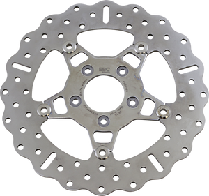 Ebc - Brake Rotor - Polished Carrier - FSD012C - FSD Series Stainless Steel Front Brake Rotor for Big Twins - FSD012C