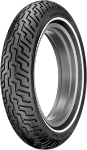 Dunlop - Tire - Harley-Davidson D402 - Front - MT90-16 - Narrow Whitewall - 72H - Harley-Davidson D402 Tire Front - 45006655 Dunlop - Tire - Harley-Davidson D402 - Front - MT90-16 - Narrow Whitewall - 72H - Harley-Davidson D402 Tire Front - 45006655