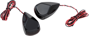 Alloy Art - Turn Signal - Black - Red/Red - Multi-Replacement LED Marker/Signal Lights - MRL-3B