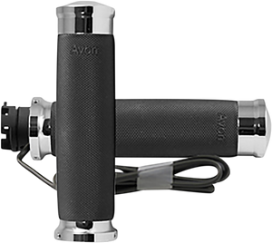 Avon Grips - Grips - Heated - Custom Contour - Indian - Chrome - Heated Grips - IN-S-CC-85-C-H