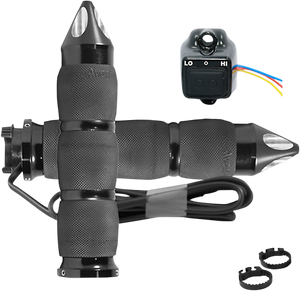 Avon Grips - Grips - Heated - Air Cushion - Spike - Metric - Black - Heated Grips - MT-AIR-90-A-S-H