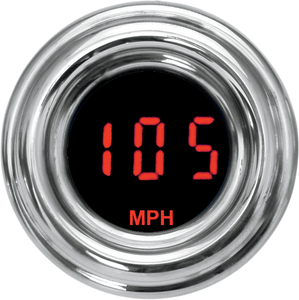 Dakota Digital - 1-7/8" MPH 4000 Series Speedometer - Red Display - 4000 Series Mini Gauge  Digital Odometer/Digital Speedometer/Tripmeter - MCL-4013R-R Dakota Digital - 1-7/8" MPH 4000 Series Speedometer - Red Display - 4000 Series Mini Gauge  Digital Odometer/Digital Speedometer/Tripmeter - MCL-4013R-R