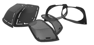 Hogtunes - Cut In Lid Kit - Cut In Lid Kit for 6"x9" Speakers - RETRO LID-RM