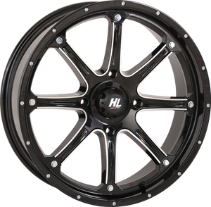 High Lifter - Wheel - HL4 - Front/Rear - Gloss Black w/Machined - 20x6.5 - 4/137 - 4+2.5 (+10 mm) - HL4 Wheel - 20HL04-1137