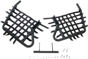 Dg Performance - Nerf Bars - YFZ 450 - Black/Black - Alloy Nerf Bars - 60-4509X