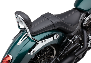 Cobra - Detachable Backrest - Chrome - Two-up Seat - Scout - Detachable Backrest Kit - 502-2210 Cobra - Detachable Backrest - Chrome - Two-up Seat - Scout - Detachable Backrest Kit - 502-2210
