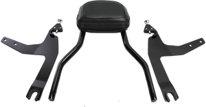 Cobra - Backrest Kit - 14" - Black - Softail - Detachable Backrest Kit - 602-2002B Cobra - Backrest Kit - 14" - Black - Softail - Detachable Backrest Kit - 602-2002B
