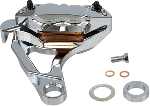 Hawg Halters - 4-Piston Caliper - Rear - Chrome - 4-Piston Brake Caliper - RKSTCC508A Hawg Halters - 4-Piston Caliper - Rear - Chrome - 4-Piston Brake Caliper - RKSTCC508A