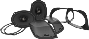 Hogtunes - Cut In Lid Kit with Speakers - Cut In Lid Kit with 6"x9" Speakers - RETRO 692LID-RM Hogtunes - Cut In Lid Kit with Speakers - Cut In Lid Kit with 6"x9" Speakers - RETRO 692LID-RM