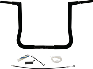 Fat Baggers Inc. - Handlebar Kit - Flat Top - 12" - Black - 1-1/4" EZ Install Flat Top Handlebar Kit - 709112-B