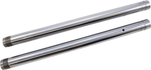 Custom Cycle Engineering - Fork Tube - 43 mm - LH 25", RH 24 3/4" (+2") - Hard Chrome 43 mm Inverted Fork Tubes - 710052