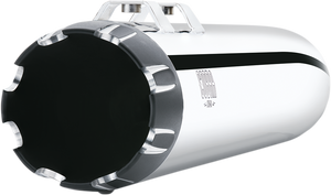 Cobra - 4" Mufflers for '95-'16 FL - Chrome - Neighbor Hater Dual Cut Slip-On Mufflers - 6266 Cobra - 4" Mufflers for '95-'16 FL - Chrome - Neighbor Hater Dual Cut Slip-On Mufflers - 6266