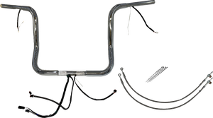 Fat Baggers Inc. - Handlebar Kit - Rounded Top - 14" - Chrome - Plug & Play EZ Install 1-1/4" Round Top Handlebar Kit - 902514