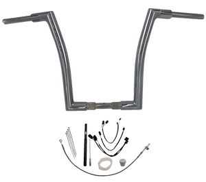 Fat Baggers Inc. - Handlebar Kit - Flat Top - 16" - Chrome - 1-1/2" EZ Install Flat Top Handlebar Kit - 619616