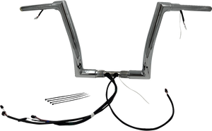 Fat Baggers Inc. - Handlebar Kit - Flat Top - 12" - Chrome - Plug & Play EZ Install 1-1/2" Flat Top Handlebar Kit - 612912 Fat Baggers Inc. - Handlebar Kit - Flat Top - 12" - Chrome - Plug & Play EZ Install 1-1/2" Flat Top Handlebar Kit - 612912