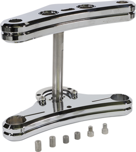 Accutronix - Triple Tree - Elite Radius Groove - Chrome - 41 mm - Raked 5° - 41 mm Raked Triple Tree - TWR541-EC