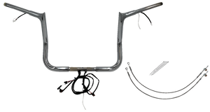 Fat Baggers Inc. - Handlebar Kit - Pointed Top - 12" - Chrome - Plug & Play EZ Install 1-1/4" Pointed Top Handlebar Kit - 901212