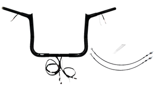 Fat Baggers Inc. - Handlebar Kit - Pointed Top - 12" - Black - Plug & Play EZ Install 1-1/4" Pointed Top Handlebar Kit - 901212-B