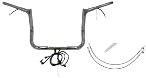 Fat Baggers Inc. - Handlebar Kit - Pointed Top - 12" - Chrome - Plug & Play EZ Install 1-1/4" Pointed Top Handlebar Kit - 902212