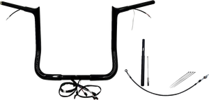 Fat Baggers Inc. - Handlebar Kit - Pointed Top - 14" - Black - Plug & Play EZ Install 1-1/4" Pointed Top Handlebar Kit - 912014-B
