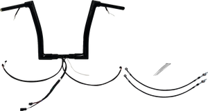 Fat Baggers Inc. - Handlebar Kit - Flat Top - 14" - Black - Plug & Play EZ Install 1-1/2" Flat Top Handlebar Kit - 601314-B Fat Baggers Inc. - Handlebar Kit - Flat Top - 14" - Black - Plug & Play EZ Install 1-1/2" Flat Top Handlebar Kit - 601314-B