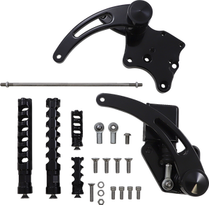 Accutronix - Forward Control - Black - Slotted - Muzzle Brake Forward Controls - FC106-SSAKB