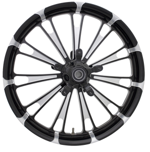 Coastal Moto - Front Wheel - Fuel - Dual Disc/ABS - Black Cut - 23"x3.75" - FL - Fuel Moto Forged Aluminum Wheel - FUL-233-BC-ABST Coastal Moto - Front Wheel - Fuel - Dual Disc/ABS - Black Cut - 23"x3.75" - FL - Fuel Moto Forged Aluminum Wheel - FUL-233-BC-ABST