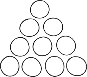 James Gasket - Fork Tube Cap O-Ring - 10-Pack - Fork Damper Tube Gaskets - JGI-46508-01