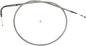 Magnum - Idle Cable - 28-1/2" - Sterling Chromite II - Sterling Chromite II Braided Cable for Harley-Davidson  Idle - 34262