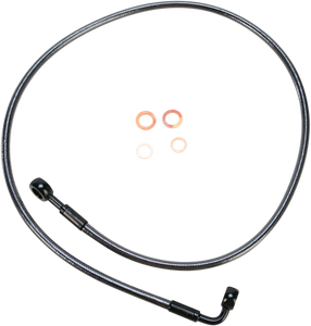 Magnum - Brake Line - 180/90° - 40" - Black Pearl - E-Z Align DOT Braided Single Disc Front Brake Line - 46440SW