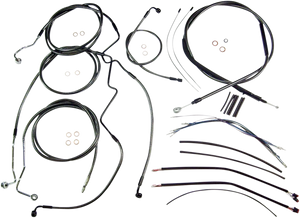 Magnum - Control Cable Kit - Black Pearl - Black Pearl Designer Handlebar Installation Kit - 487843