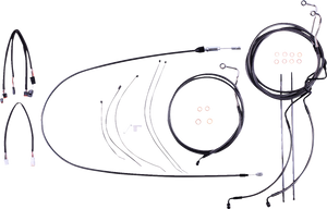 Magnum - Control Cable Kit - Black Pearl - Black Pearl Designer Handlebar Installation Kit - 4871211