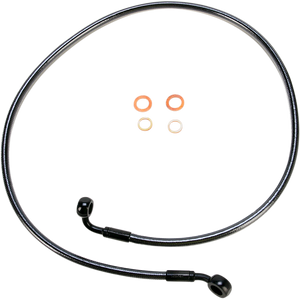 Magnum - Brake Line - 35/90° - 42" - Black Pearl - E-Z Align DOT Braided Single Disc Front Brake Line - 46142SW