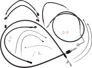Magnum - Control Cable Kit - Black Pearl - Black Pearl Designer Handlebar Installation Kit - 4871141