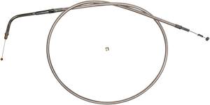 Magnum - Idle Cable - Polished - Polished Stainless Steel Braided Throttle/Idle Cable - 54136