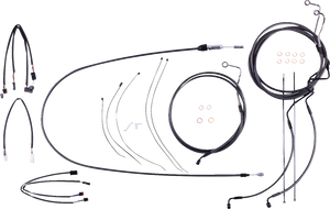 Magnum - Control Cable Kit - Black Pearl - Black Pearl Designer Handlebar Installation Kit - 4871201