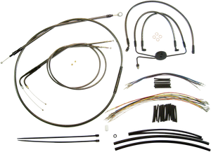 Magnum - Control Cable Kit - Black Pearl - Black Pearl Designer Handlebar Installation Kit - 487192