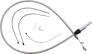 Magnum - Cable - Clutch - Quick Connect - Stainless Steel - Polished Stainless Quick Connect Upper Clutch Cable - 52348HE