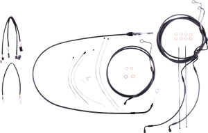 Magnum - Control Cable Kit - Black Pearl - Black Pearl Designer Handlebar Installation Kit - 4871191