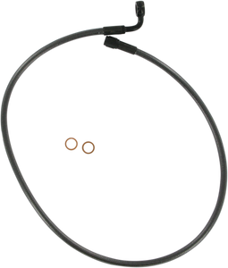 Magnum - Brake Line - 10 mm/90° - 29" - Black Pearl - Alternate Length Designer Series Braided Non-ABS Front Upper Brake Line Kit - 47229 Magnum - Brake Line - 10 mm/90° - 29" - Black Pearl - Alternate Length Designer Series Braided Non-ABS Front Upper Brake Line Kit - 47229