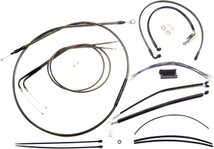 Magnum - Control Cable Kit - Black Pearl - Black Pearl Designer Handlebar Installation Kit - 487181